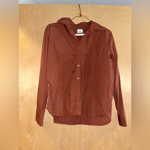 Wilfred Free Terracotta Button-Up Shirt